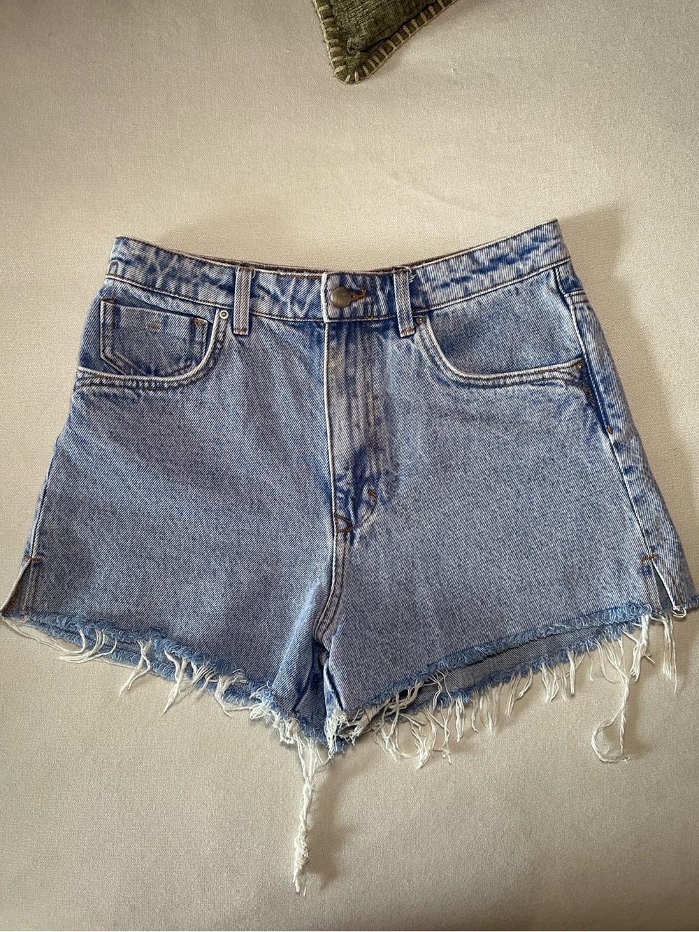 Zara 100% cotton high waisted shorts
